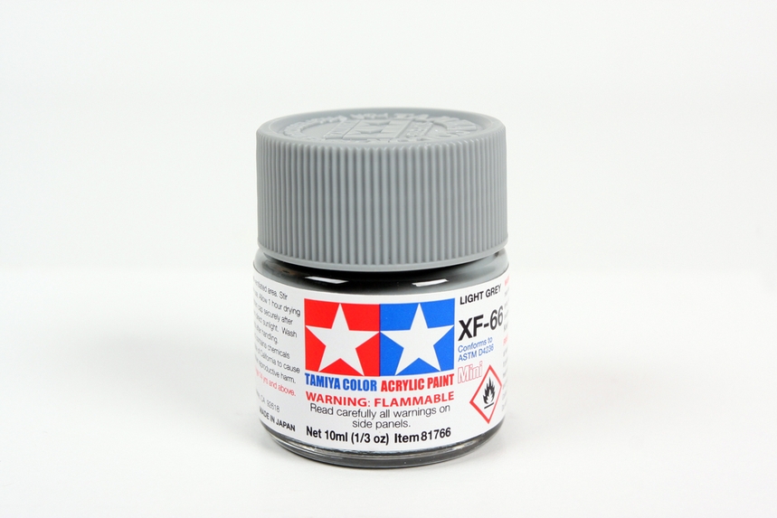 Tamiya Color Acrylic Mini XF-66 Light Grey - 10ml Bottle