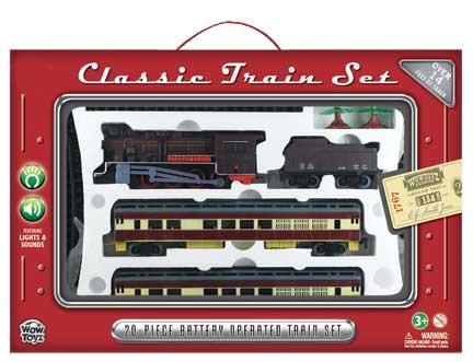 Train Set 20 piece - Steam Engine with Passenger Cars